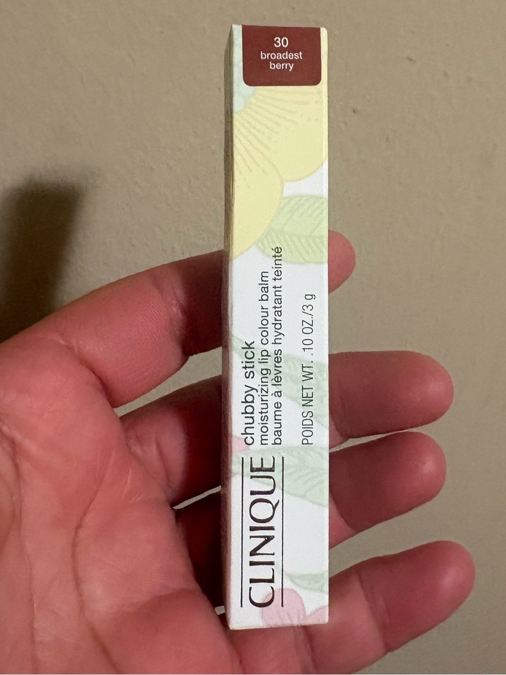 Clinique Chubby Stick Moisturizing Lip Colour Balm Broadest Berry (30) Brand New